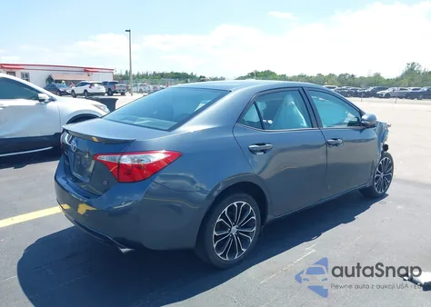 2015 Toyota Corolla S Plus z USA, uszkodzony, nr VIN 5YFBURHE6FP263299